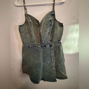 Denim romper/dress